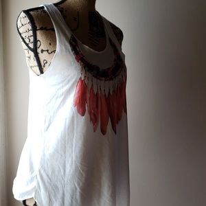 Feather tee shirt